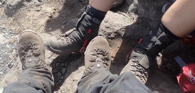 Lana and Brande with Asolo boots that have and will see a lot of Kili-meters.