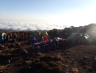 Kikilewa Camp - breakfast above the clouds!